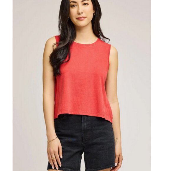 Bundle Lot (2) Gentle Fawn Kate Muscle Tank, Black Cotton Spandex T-Shirt Size M - Picture 1 of 6